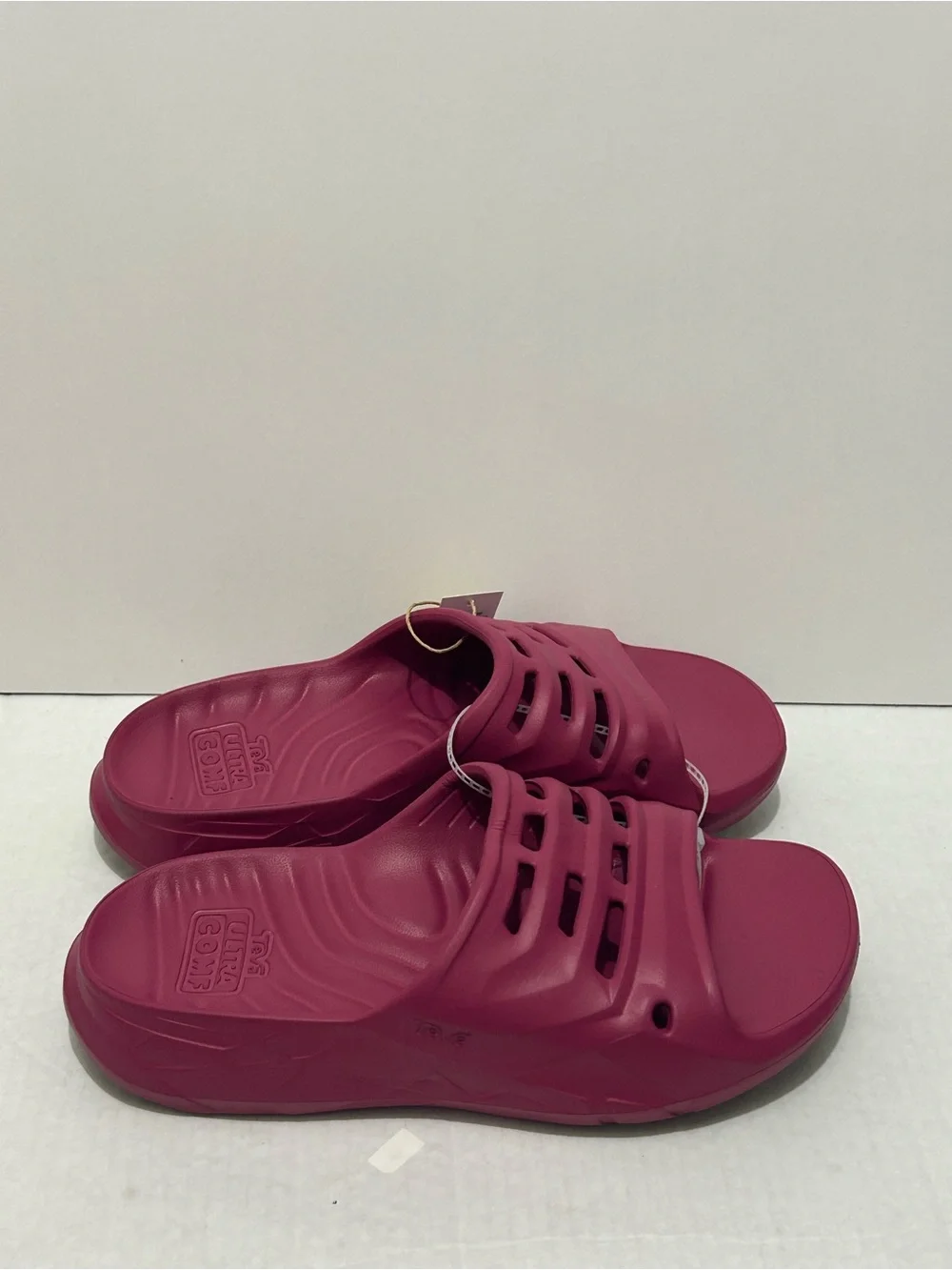 Teva ApreTrail Slides Blooming Dahlia Pink Foam Size Women's 10/Men's 8